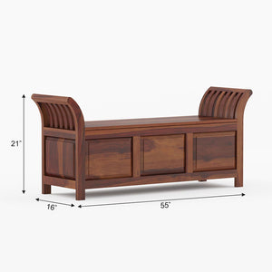 Syan Sheesham Wood Trunk In Provincial Teak Finish