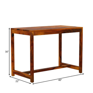Suji Sheesham Wood Study Table In Honey Oak Finish