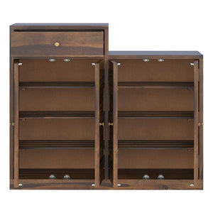 Danta Sheesham Wood Shoerack In Light Provincial Teak Finish