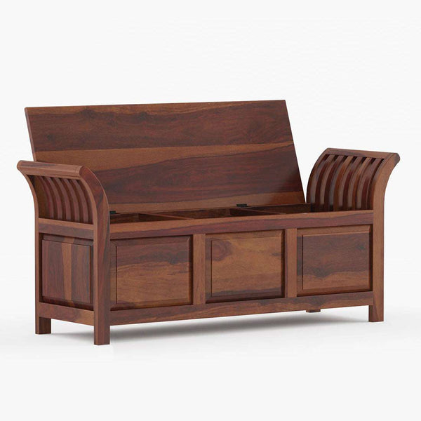 Syan Sheesham Wood Trunk In Provincial Teak Finish
