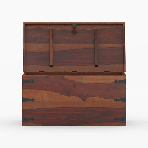 Stainfiled Sheesham Wood Trunk In Provincial Teak Finish