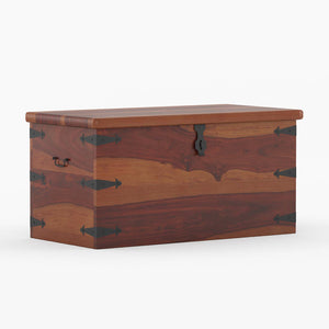 Stainfiled Sheesham Wood Trunk In Provincial Teak Finish
