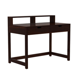 Poon Sheesham Wood Study Table In Walnut Finish