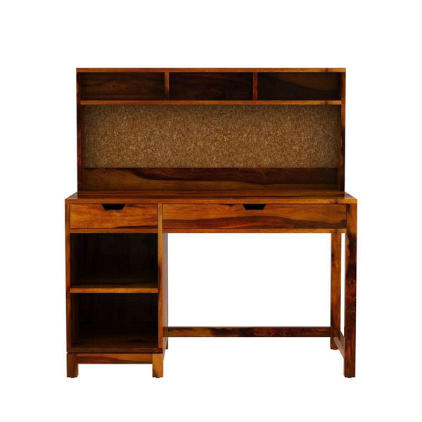 Tali Sheesham Wood Study Table In Honey Oak Finish