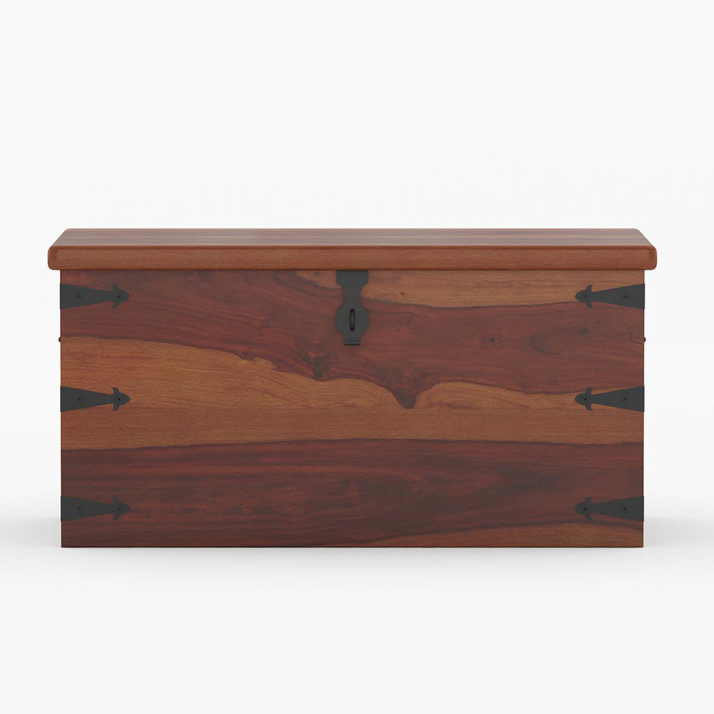Stainfiled Sheesham Wood Trunk In Provincial Teak Finish