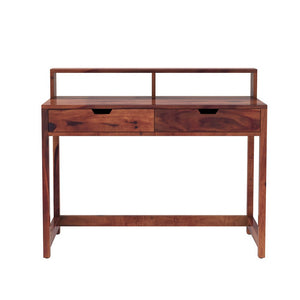 Alan Sheesham Wood Study Table In Teak Finish