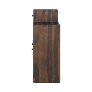 Danta Sheesham Wood Shoerack In Light Provincial Teak Finish