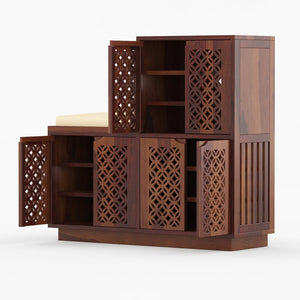 Claire Shoe Rack Of 25 Pairs In Provincial Teak Color