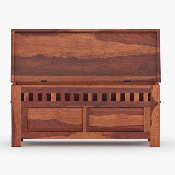 Madhavi Sheesham Wood Trunk In Provincial Teak Finish