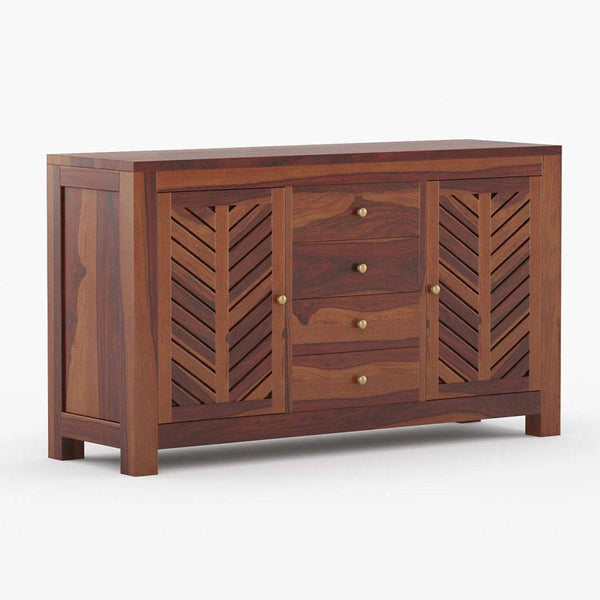 Alacca Sheesham Wood Sideboard In Provincial Teak Finish