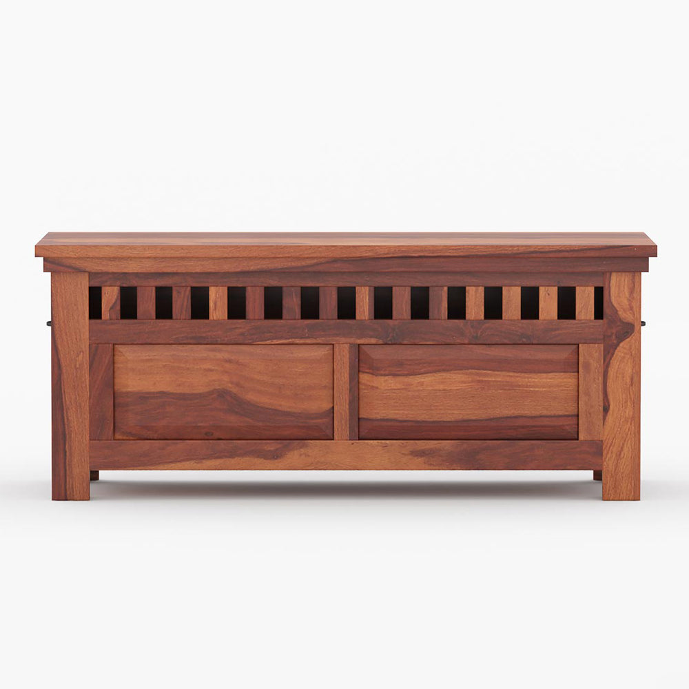 Madhavi Sheesham Wood Trunk In Provincial Teak Finish