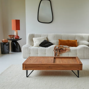 Drench - Coffee table with storage in solid acacia wood
