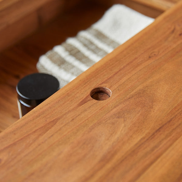 Drench - Coffee table with storage in solid acacia wood