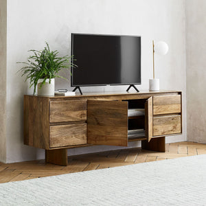 Reggie Solid Mango Wood 2 Door 2 Drawer