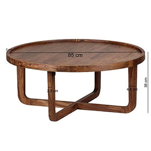 Solid Wood Round Center Table 85cm for Living Room Table