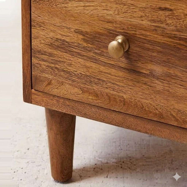 Rowling Solid Wood Chest Of 6 Drawers In Provincial Teak Finish