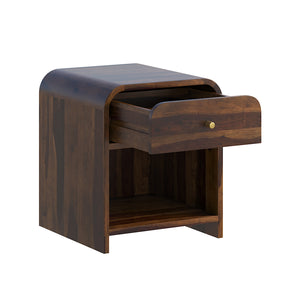 Yashvi Solid wood one Drawer bedside in Provincial Teak