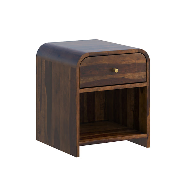 Yashvi Solid wood one Drawer bedside in Provincial Teak