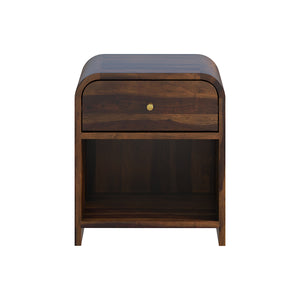Yashvi Solid wood one Drawer bedside in Provincial Teak