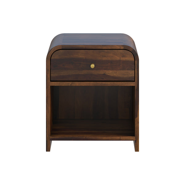 Yashvi Solid wood one Drawer bedside in Provincial Teak