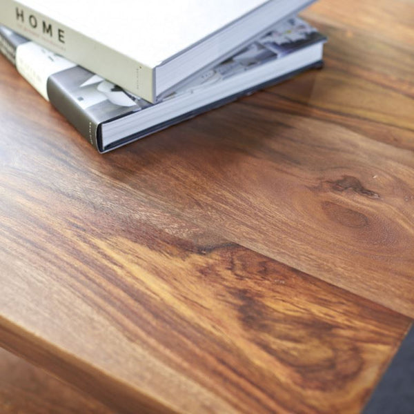 Solid Wood Sheesham Prism Coffee Table