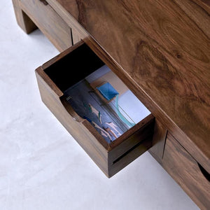 Solid Wood Shhesham Coffee Table With 3 Drawers