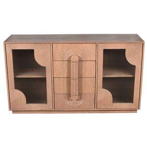 Florine Solid Mango wood Sideboard with 2 Door & 4 Drawer