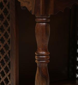 Hami Sheesham Wood Prayer Unit In Provincial Teak Finish