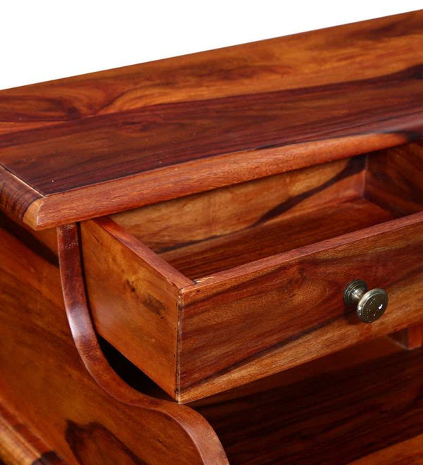 Sipo Sheesham Wood Study Table In Honey Oak Finish