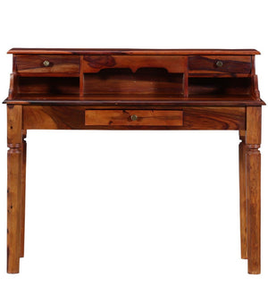 Sipo Sheesham Wood Study Table In Honey Oak Finish