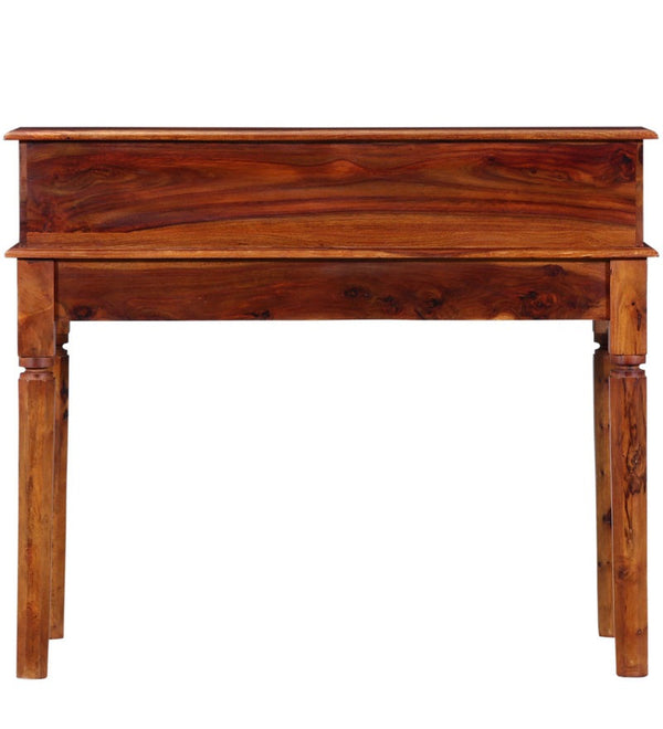 Sipo Sheesham Wood Study Table In Honey Oak Finish