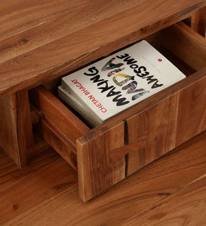 Shado Acacia Wood Study Table in Natural Finish