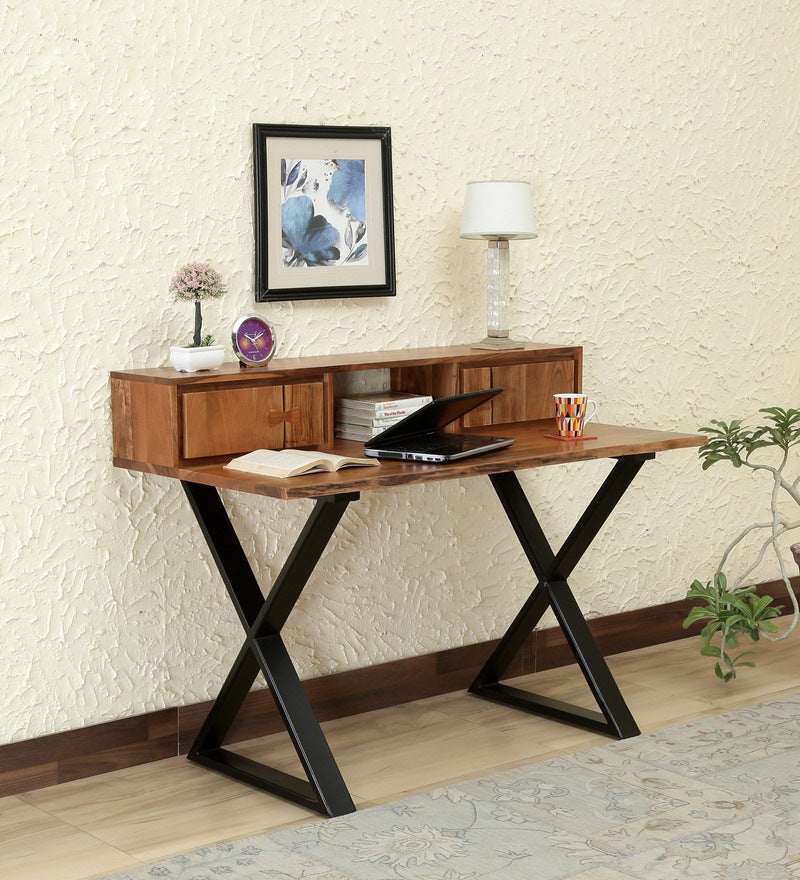 Shado Acacia Wood Study Table in Natural Finish