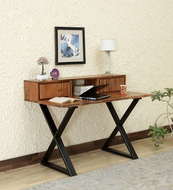 Shado Acacia Wood Study Table in Natural Finish