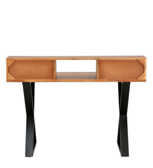 Shado Acacia Wood Study Table in Natural Finish