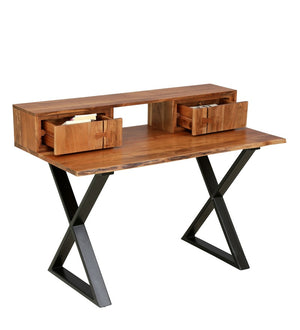 Shado Acacia Wood Study Table in Natural Finish