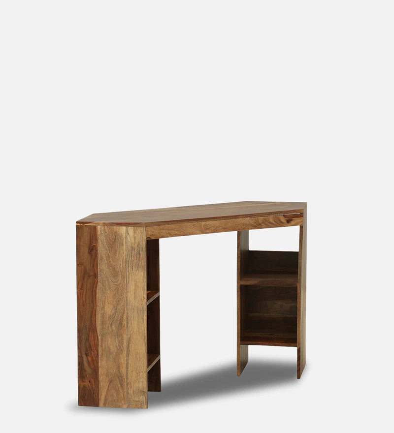 hsha Sheesham Wood Study Table in Teak Finish