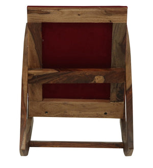 Que Sheesham Wood Rocking Chair In Rustic Finish
