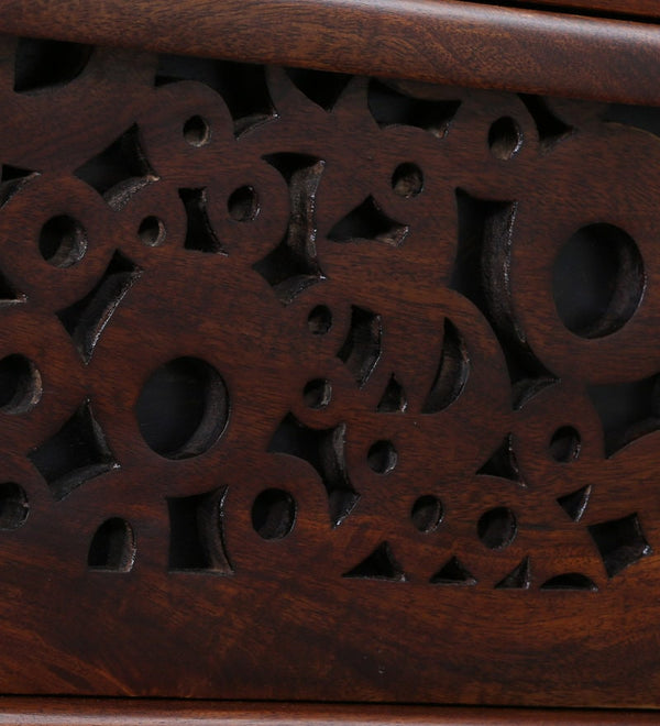 Lifty Sheesham Wood Sideboard In Provincial Teak Finish