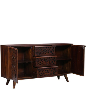 Lifty Sheesham Wood Sideboard In Provincial Teak Finish