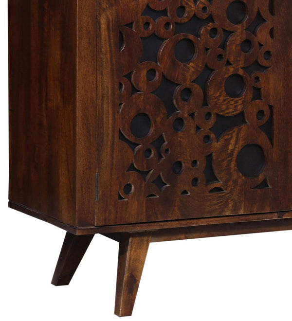 Lifty Sheesham Wood Sideboard In Provincial Teak Finish