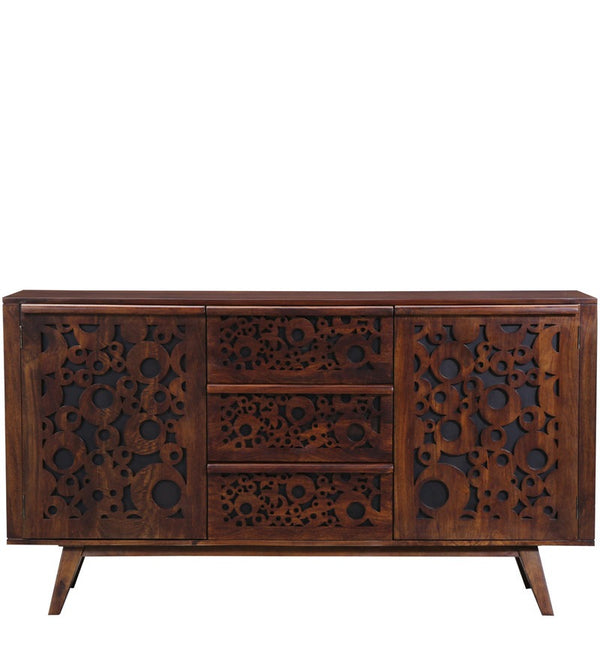 Lifty Sheesham Wood Sideboard In Provincial Teak Finish
