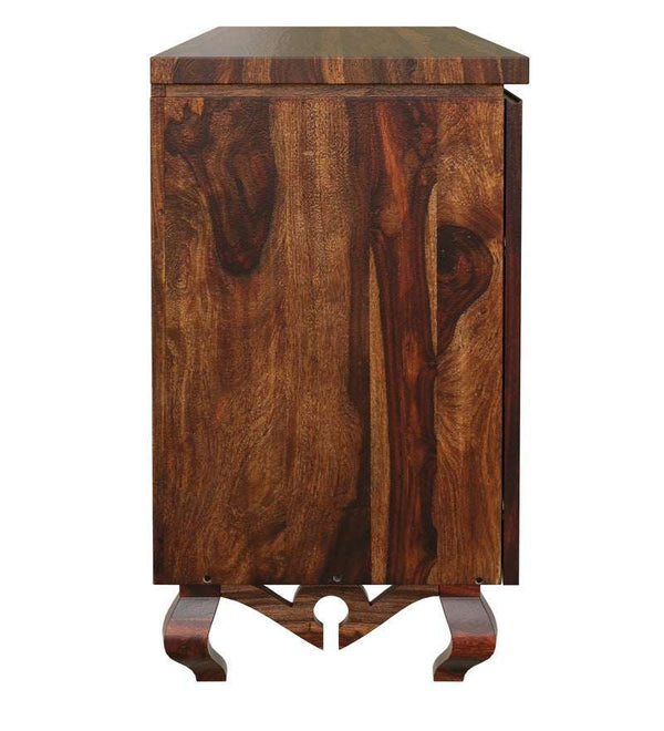 Amoga Sheesham Wood Sideboard In Provincial Teak Finish