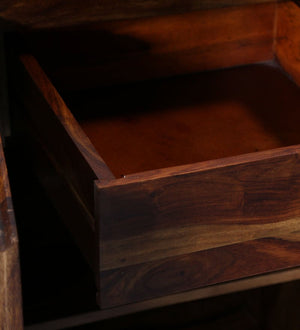 Amoga Sheesham Wood Sideboard In Provincial Teak Finish