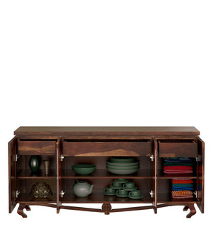 Amoga Sheesham Wood Sideboard In Provincial Teak Finish