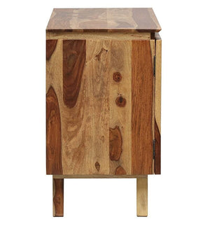 Yukioidi Sheesham Wood Sideboard In Rustic Teak Finish