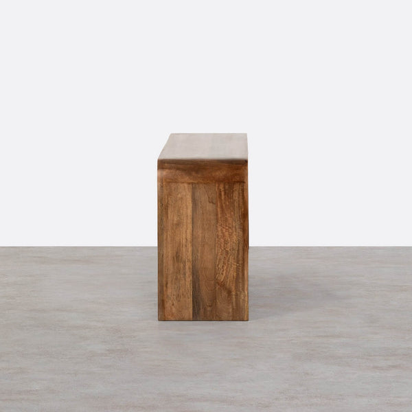 Stigen Solid Mango Wood Sideboard with 6 Drawers in Provincial teak Finish