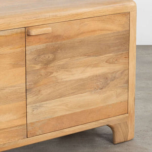Wiemar Solid Mango Wood Sideboard with 3 Door in Natural Finish