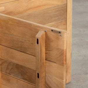 Wiemar Solid Mango Wood Sideboard with 3 Door in Natural Finish