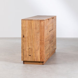Ruben Solid wood Mango Sideboard with 2 Door & 3 Drawer in Natural Finish